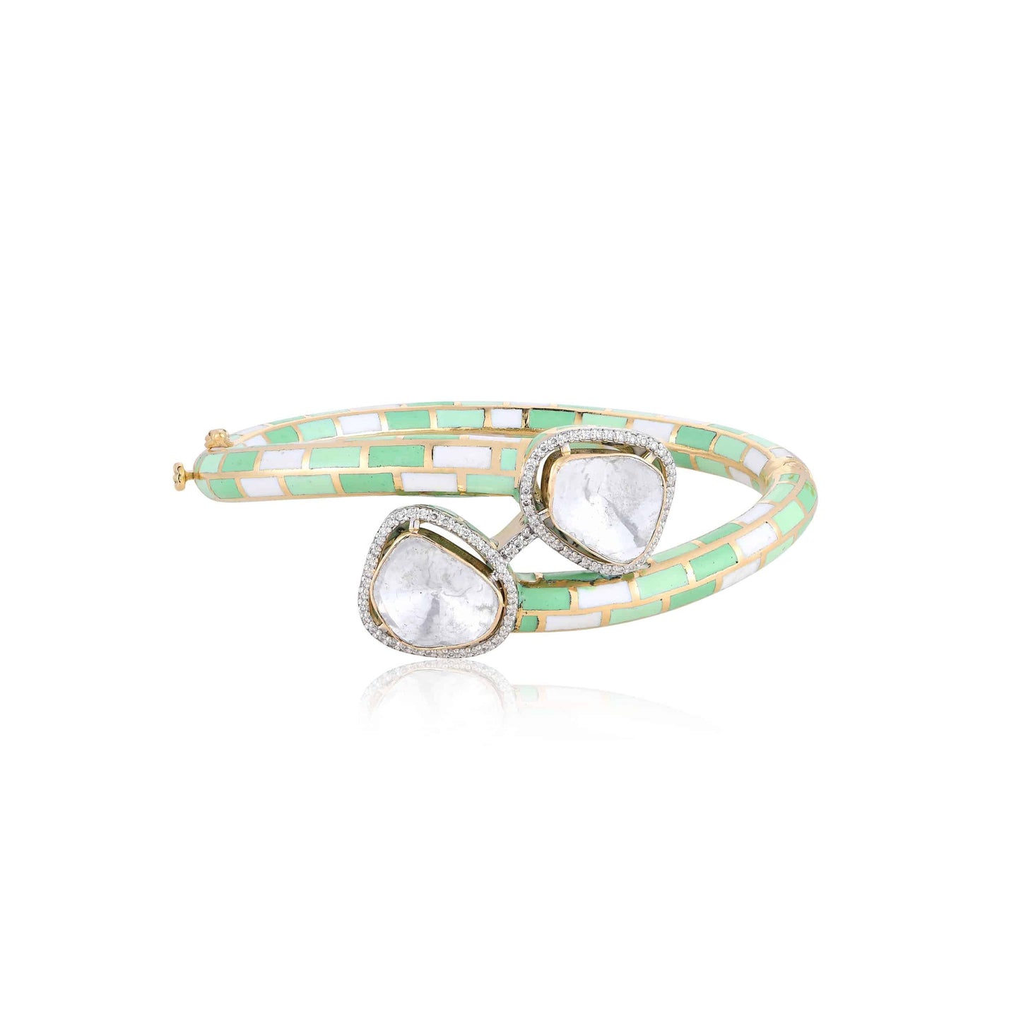 MINT GREEN ENAMEL BRACELET