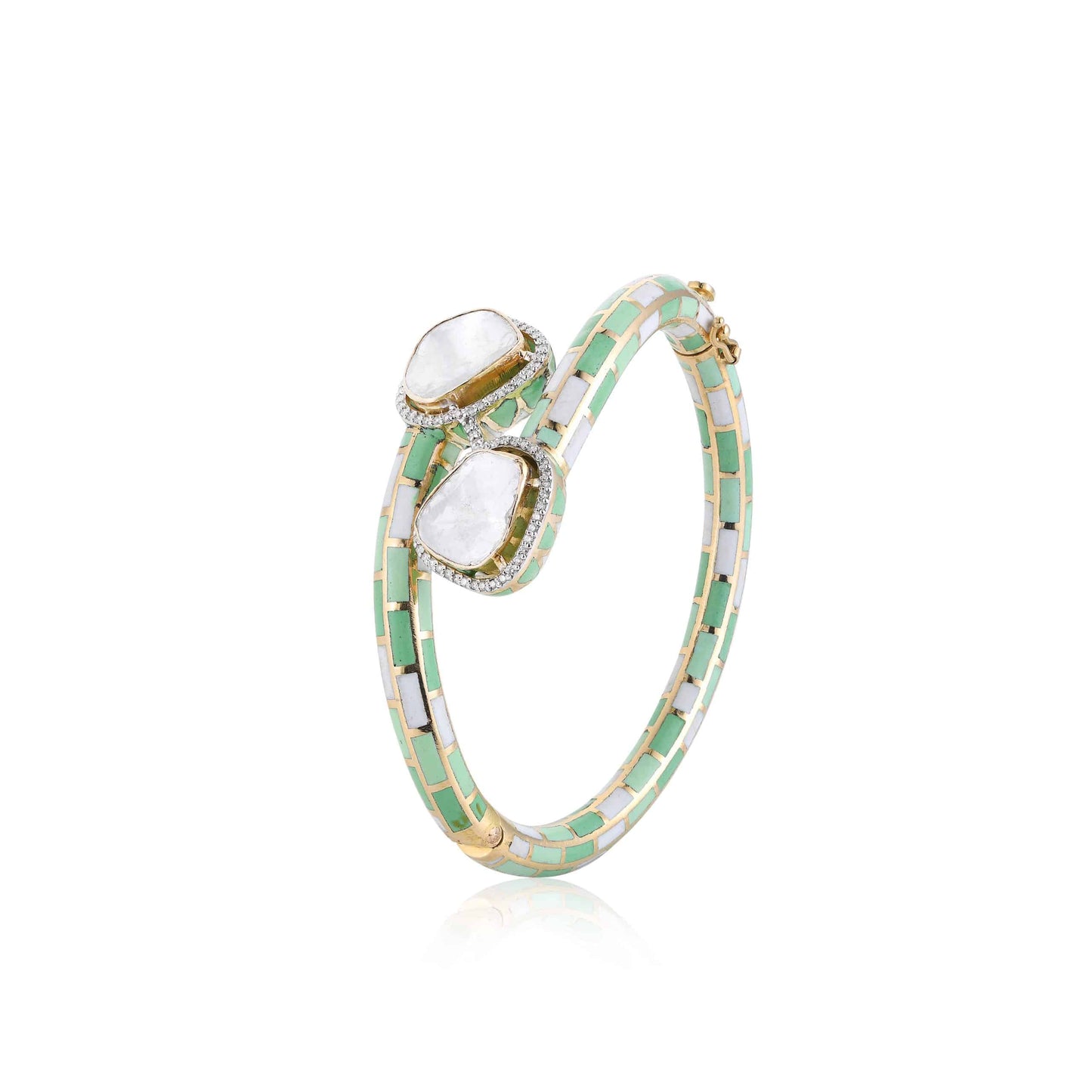 MINT GREEN ENAMEL BRACELET