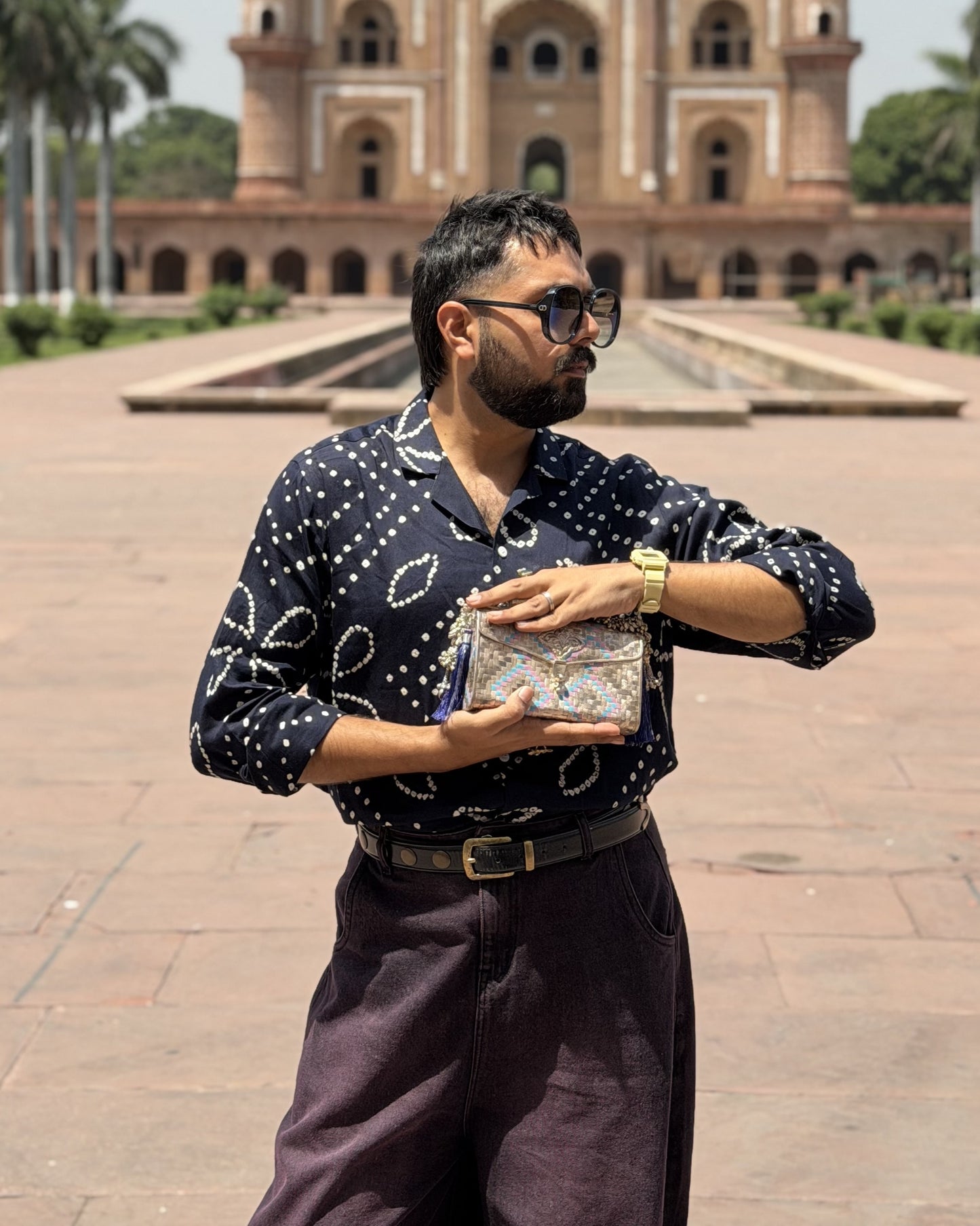 Nazm Silver Clutch