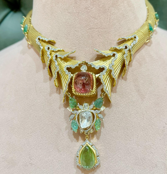 Sculpted Gold Necklace