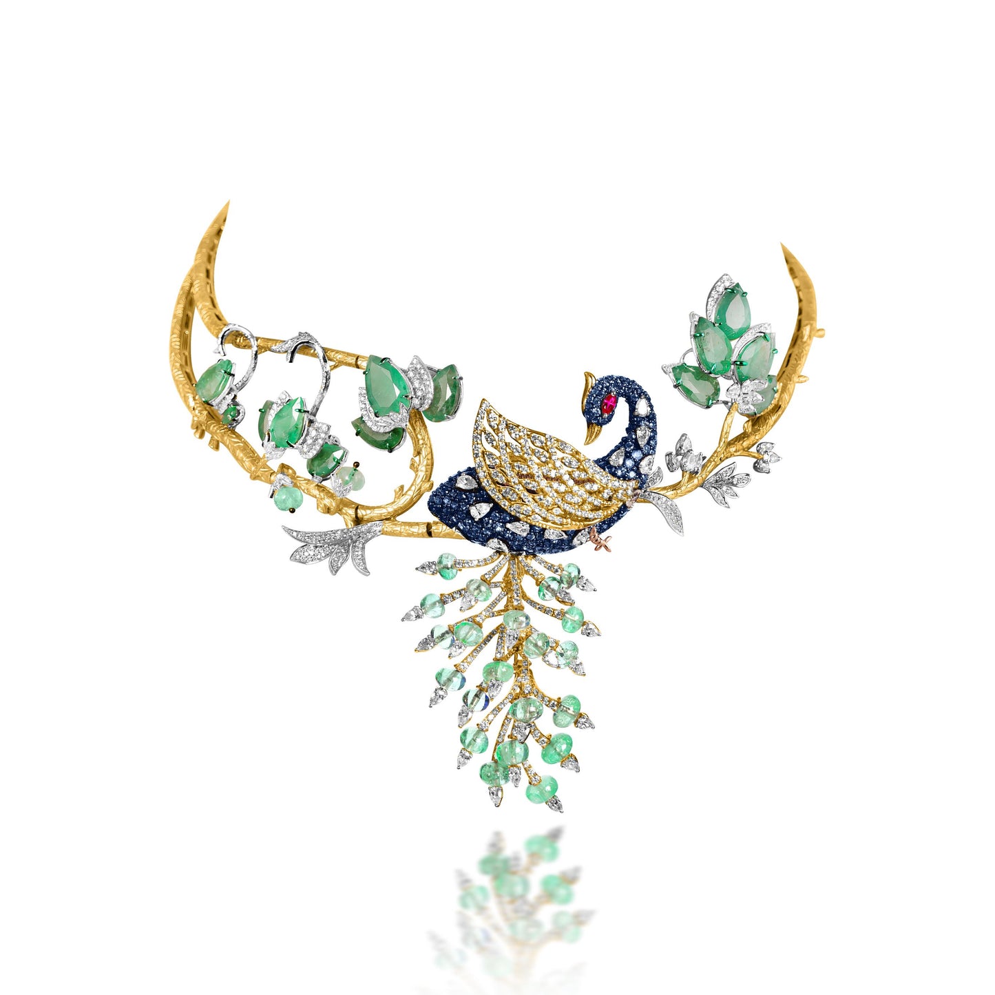 Emerald Mayura Necklace