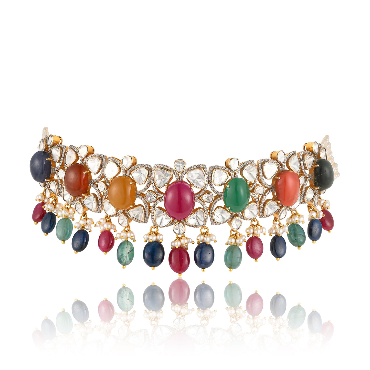 Radiant Navratan Necklace