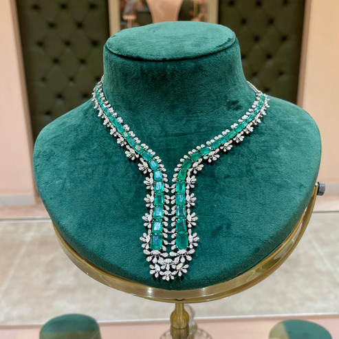 Emerald Cascade Necklace